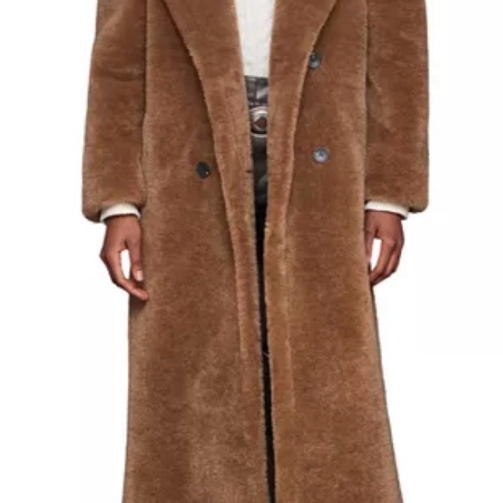 Avec Les Filles Brown Teddy Jacket